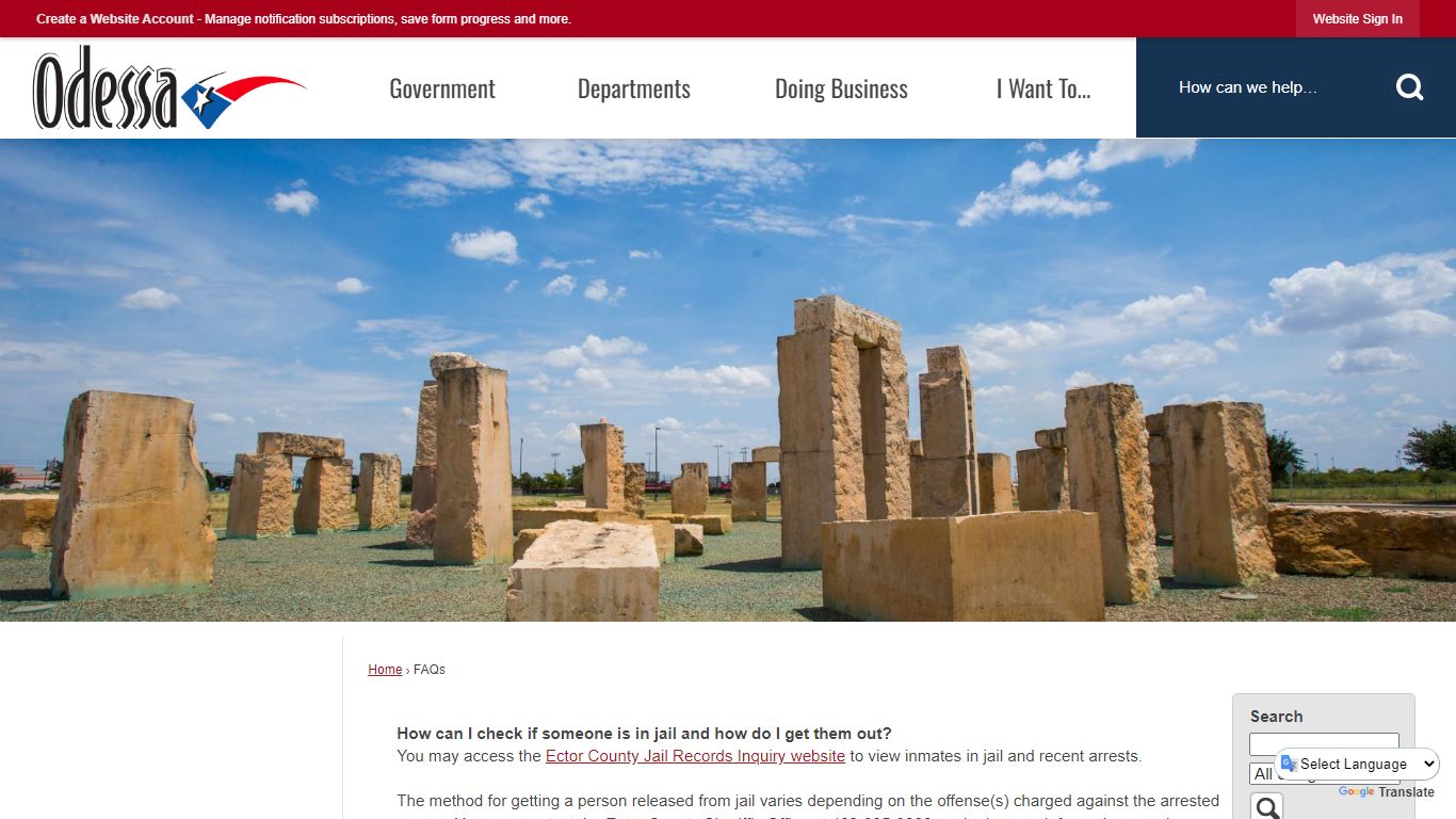 FAQs • Odessa, TX • CivicEngage